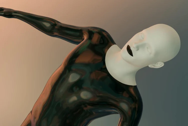 Mannequin med hvid maske over hovedet som i manipulation i ledelse