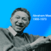 Abraham Maslow (Abraham Harold Maslow på blå baggrund