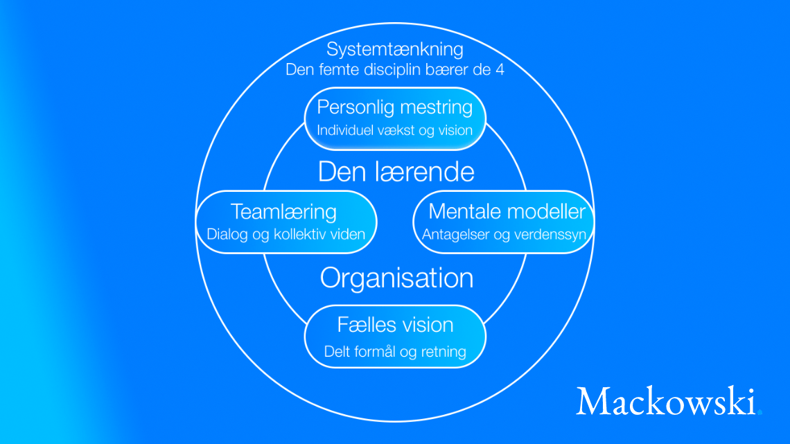 Den lærende organisation V2.1 infografik af Leder Nikolaj Mackowski