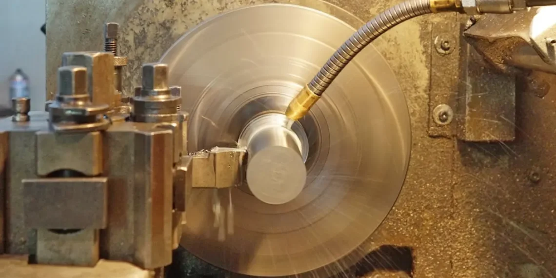 Drejebænk tager spån som i forandringsledelse er svært.