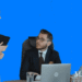 Forandringsleder taler med to managere infobillede