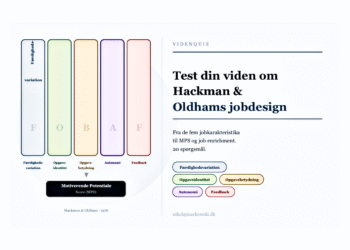 Hackman og Oldham online test infografik på dansk.