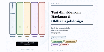 Hackman og Oldham online test infografik på dansk.