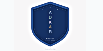 Prosci lookalike certificerings-skjold i blå nuancer