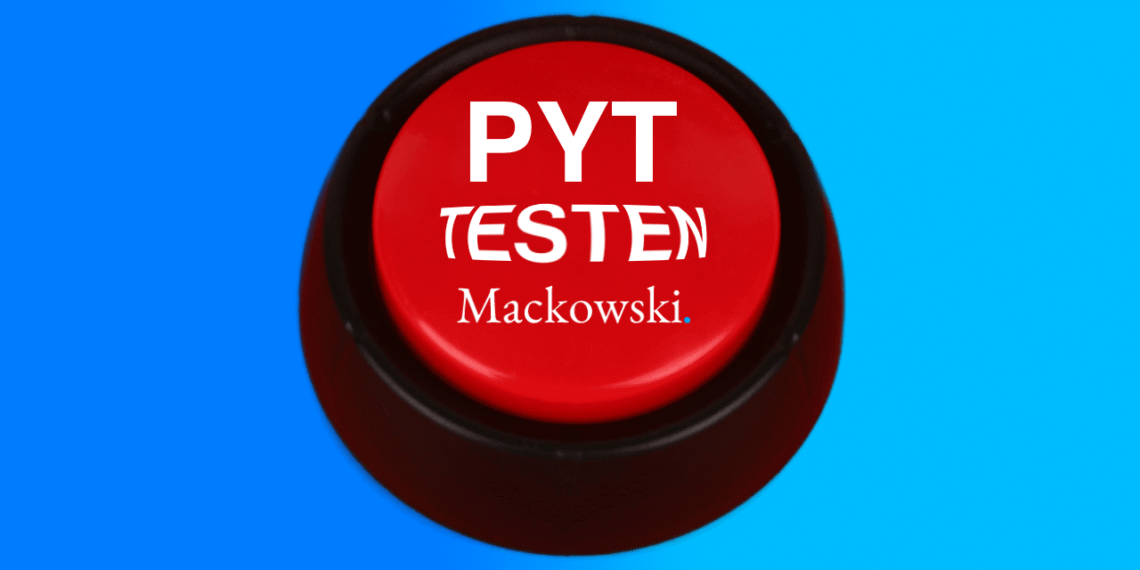 Pytknap testen rød knap med hvid skrift V2.1 (C) 2016 LNM