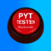 Pytknap testen rød knap med hvid skrift V2.1 (C) 2016 LNM