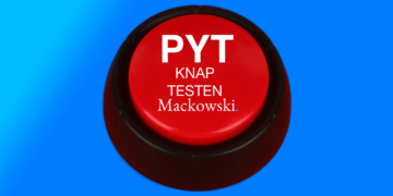 Pytknap testen rød knap med hvid skrift V3.1 (C) 2026 LNM