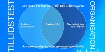 Tillid test til organisation og medarbejder og chef infografik