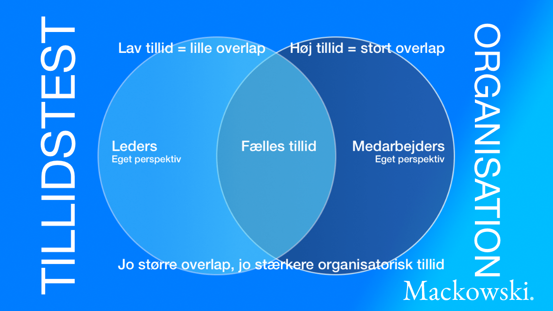 Tillid test til organisation og medarbejder og chef infografik