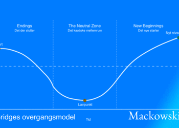 Bridges overgangsmodel infografik på dansk af Leder Nikolaj Mackowski