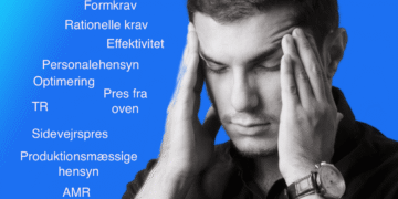 Krydspres mellemleder presset på kryds og tværs illustration