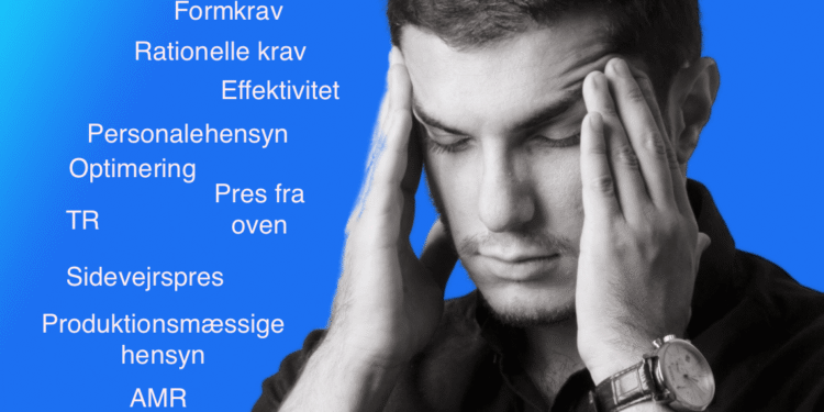 Krydspres mellemleder presset på kryds og tværs illustration