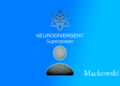 Neurodivergent superpower infografik men silhuet atom-tegn og placeholder for menneske 1140x641px