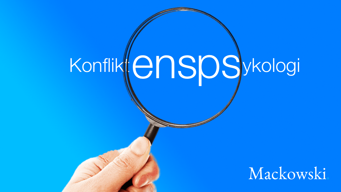 Konfliktens psykologi infografik af Leder Nikolaj Mackowski