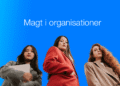 Magt i organisationer her i form af 3 karrierekvinder fotograferet nedefra zero effects