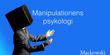 Manipulationens psykologi mand har sort kasse på hovedet bliver manipuleret