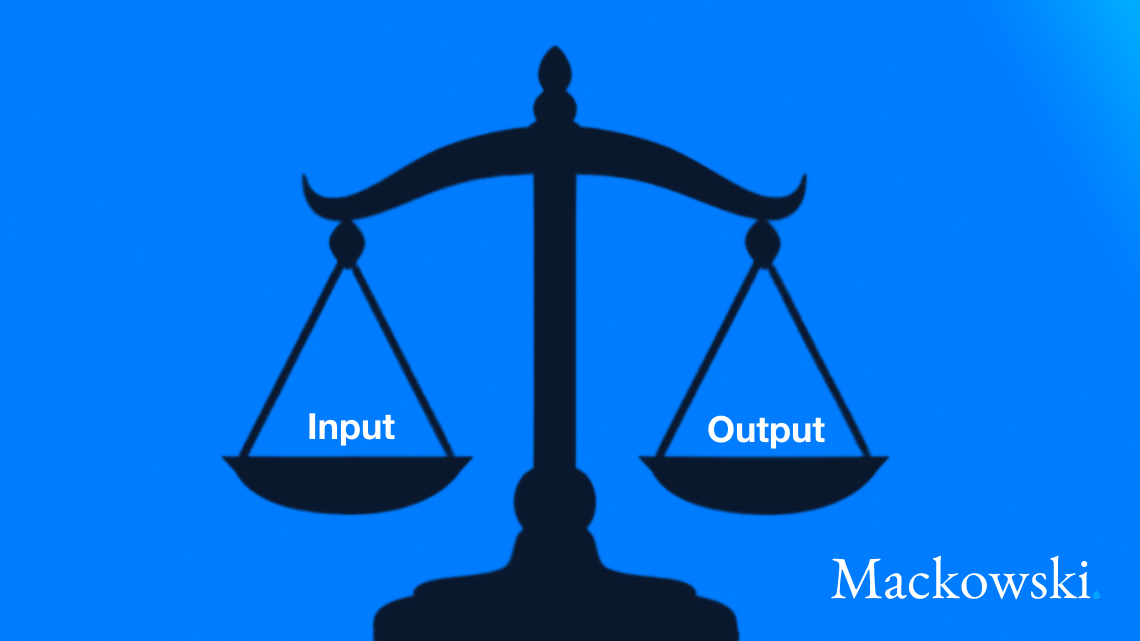 Equity theory sammenhæng mellem input og output infobillede