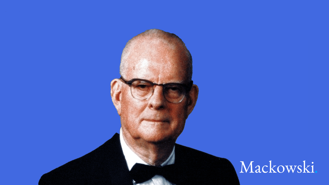 Demings 14 punkter - her Dr Deming selvportræt