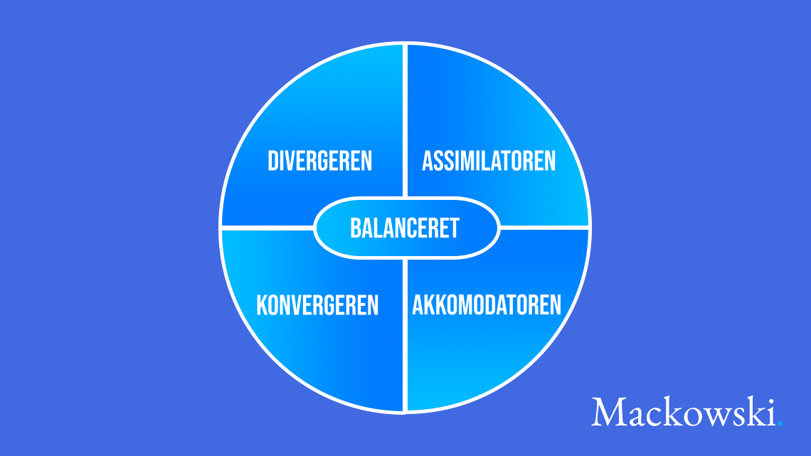 Kolbs læringscirkel test infografik af Leder Nikolaj Mackowski