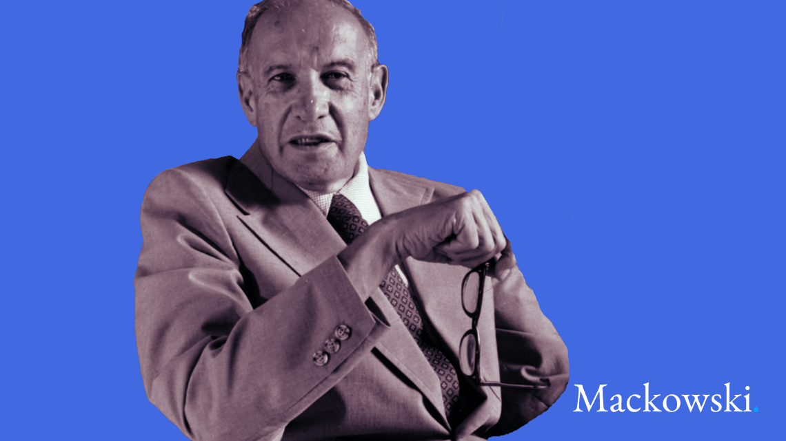 Peter Drucker selv i egen person bearbejdning